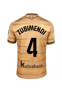 Real Sociedad Martin Zubimendi #4 Voetbaltruitje Uit tenue 2024-25 Korte Mouw